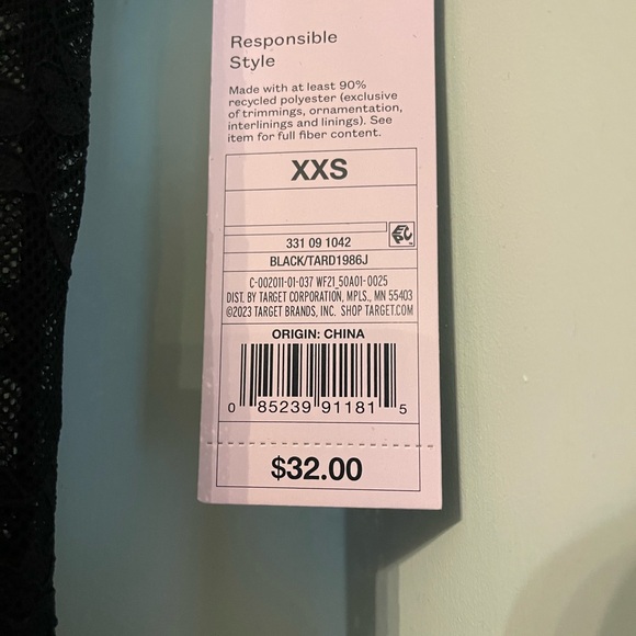 Wild Fable Black Maxi Lace Stretch Dress -XXS - Picture 4 of 4